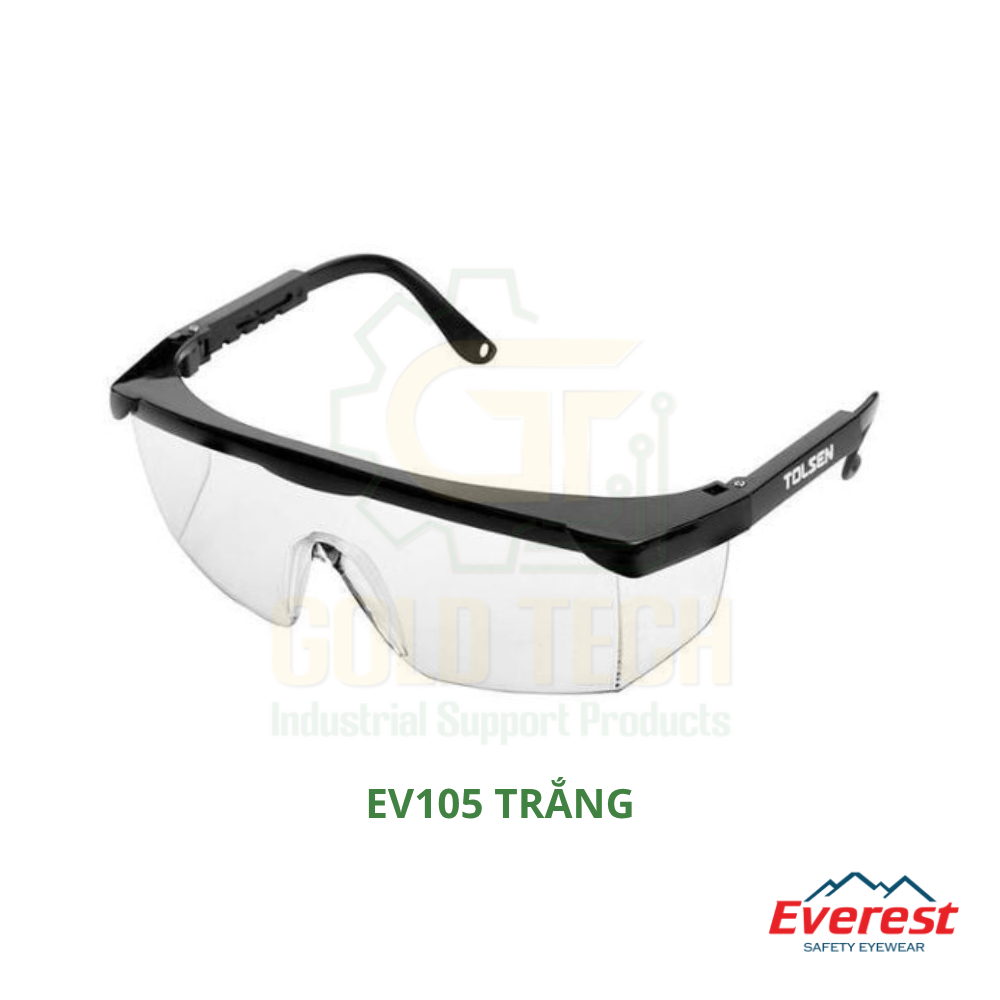 KÍNH BẢO HỘ EVEREST EV105B CHỐNG BỤI, CHỐNG VA ĐẬP, TRÒNG TRONG SUỐT, KÍNH BẢO HỘ LAO ĐỘNG - Ảnh 4